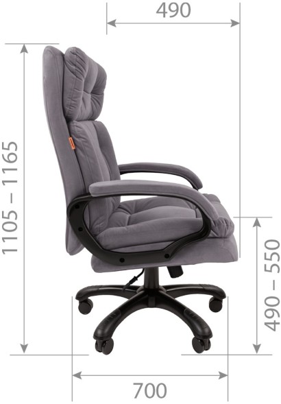 Кресло руководителя CHAIRMAN 442 ткань оптом