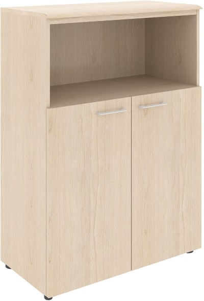 Шкаф с глухими малыми дверьми и топом WMC 85.3 Бук Тиара 856х432х1184 WAVE оптом