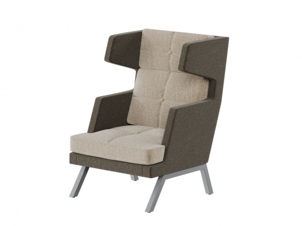 Алдо Кресло высокое с декором из пуговиц ALDB-01 790*960*1180 оптом