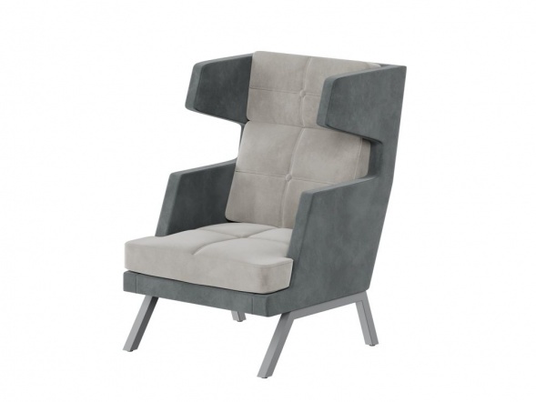 Алдо Кресло высокое с декором из пуговиц ALDB-01 790*960*1180 оптом