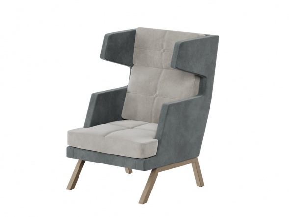 Алдо Кресло высокое с декором из пуговиц ALDB-01 790*960*1180 оптом