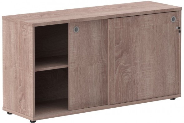 Шкаф низкий со слайд дверьми XLC 1443 Дуб Сонома 1406х430х750 XTEN оптом
