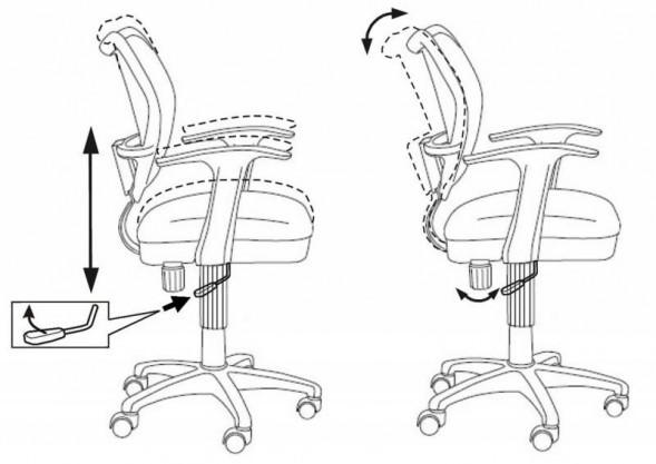Компьютерное кресло Бюрократ CH-W797 однотон. оптом