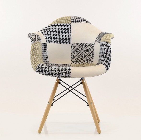 Стул-кресло DAW Patchwork Lounge трехцветный оптом