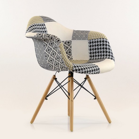 Стул-кресло DAW Patchwork Lounge трехцветный оптом