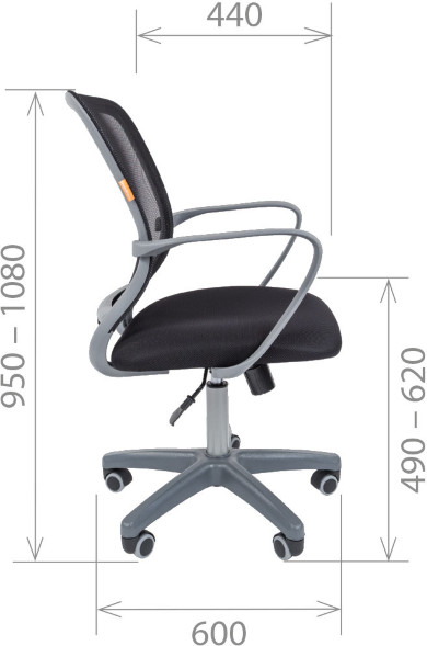 Компьютерное кресло CHAIRMAN 698 grey оптом