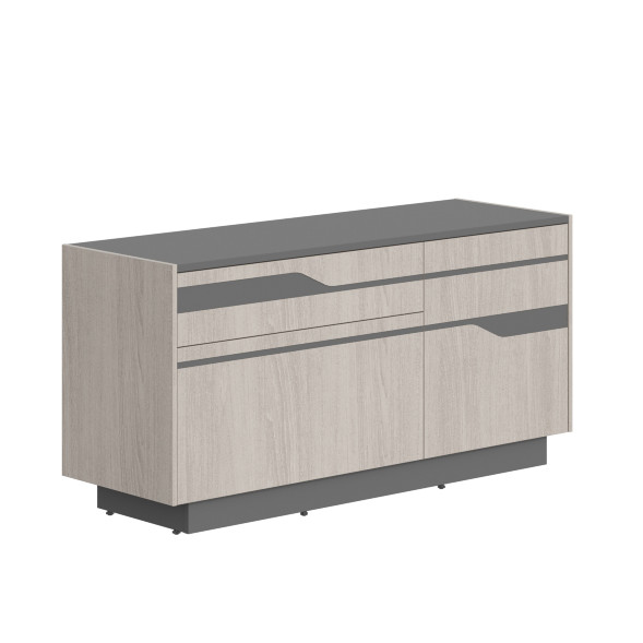 Тумба СФ-572103 Дуб светлый/Белый премиум 1300х430х645 LINE оптом