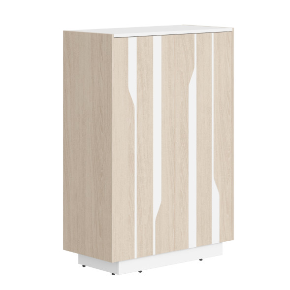 Шкаф СФ-574202 Дуб светлый/Белый премиум 900х430х1305 LINE оптом