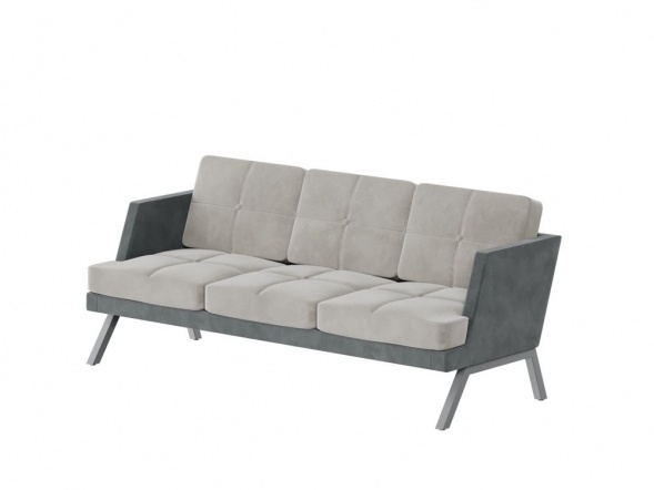 Алдо Диван трёхместный с декором из пуговиц ALDB-03L 2010*875*890 оптом