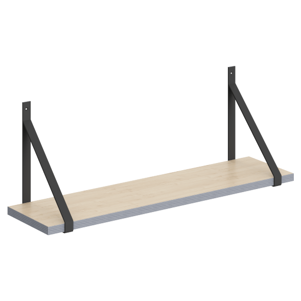 Полка с полкодержателями SH1-GINO 830х210х300 COFFEE оптом