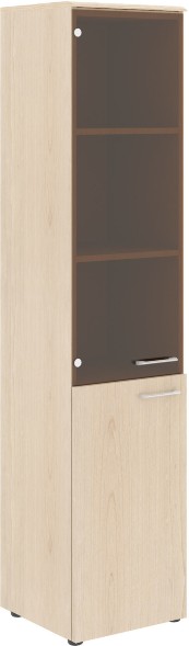 Шкаф колонка комбинированая (L) с топом WHC 42.2(L) Бук Тиара 432х432х1949 WAVE оптом