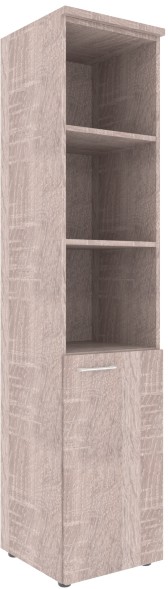 Шкаф колонка с глухой малой дверью (R) и топом XHC 42.5(R) Дуб Сонома 432х432х1955 XTEN оптом