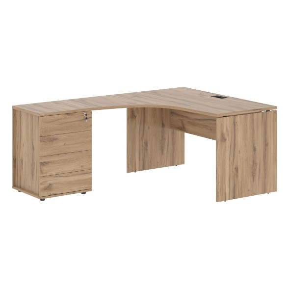 Стол эргономичный с тумбой EDCET 1318(L) 1360х1880х750 EDIS оптом