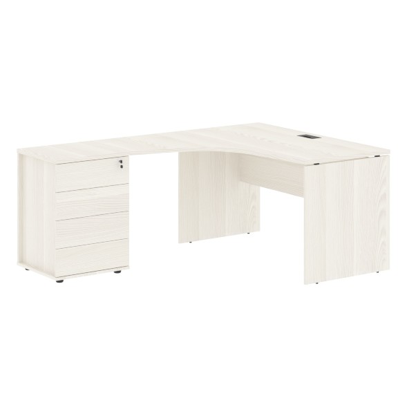 Стол эргономичный с тумбой EDCET 1318(L) 1360х1880х750 EDIS оптом