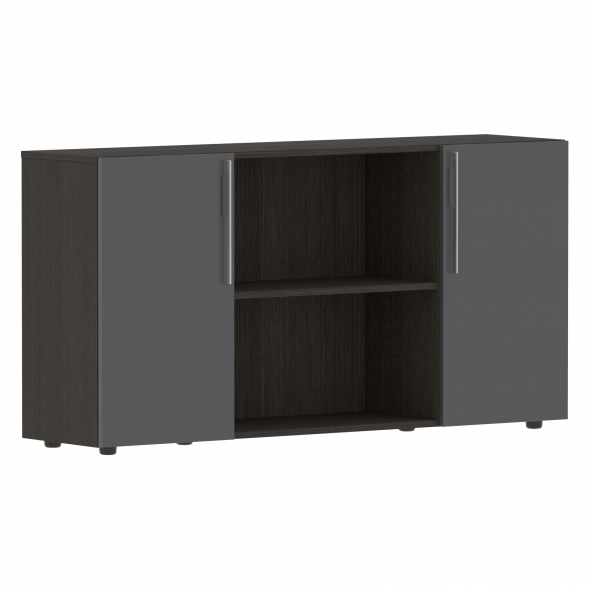 Шкаф с двумя дверями и открытой полкой СП-064-25-22 1600х450х800 KANON оптом