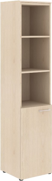 Шкаф колонка с глухой малой дверью (L) и топом WHC 42.5(L) Бук Тиара 432х432х1949 WAVE оптом