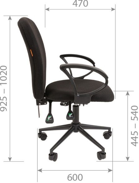 Кресло офисное CHAIRMAN 9801 BLACK оптом