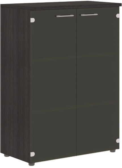 Шкаф со стеклянными дверьми и топом XMC 85.2 Дуб Юкон Модерн 856х432х1190 XTEN оптом