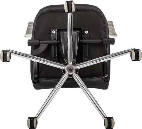 Кресло руководителя Бюрократ CH-610SL-Lux черный эко.кожа крестов. металл хром оптом