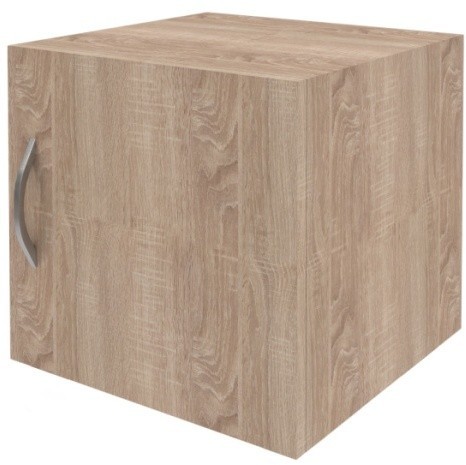 Антресоль узкая с глухой дверью SA-400.1(R) Дуб Сонома светлый 386х375х370 оптом