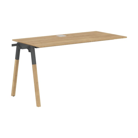 Стол приставной FIST 1367 Белый Премиум/Белый-Бук 1380х670х733 FORTA оптом