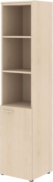 Шкаф колонка с глухой малой дверью (R) и топом WHC 42.5(R) Бук Тиара 432х432х1949 WAVE оптом