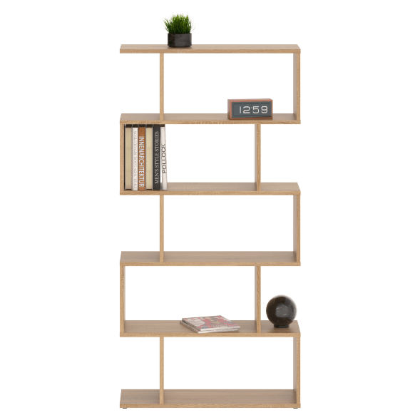 Стеллаж SH 7346 Дуб Сонома светлый 730х250х1416 COMP оптом