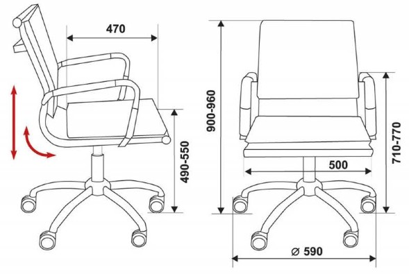 Кресло руководителя Бюрократ CH-993-Low  оптом