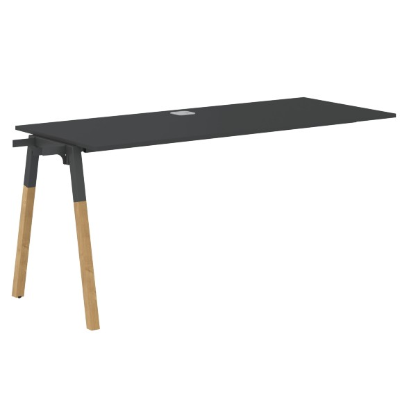 Стол приставной FIST 1567 Белый Премиум/Белый-Бук 1580х670х733 FORTA оптом