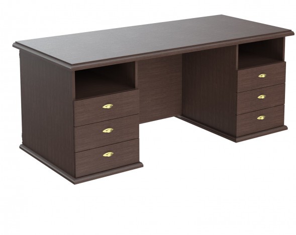 Стол руководителя двух тумбовый RSDT 188 Венге Магия 1800х800х750 оптом