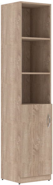 Шкаф колонка с глухой малой дверью SR-5U.5(L) Дуб Сонома светлый 386х375х1815 оптом
