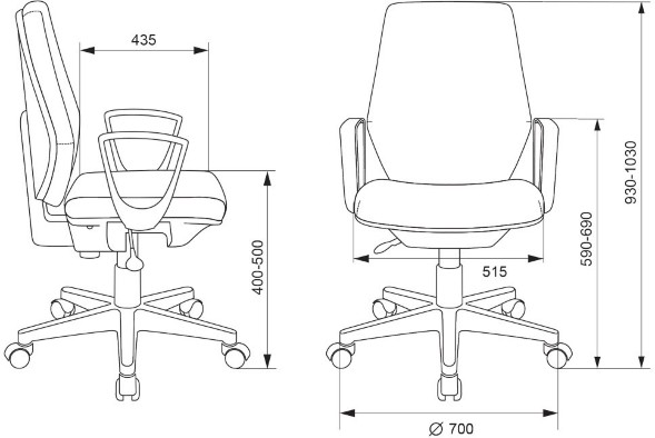 Кресло Бюрократ CH-545 оптом