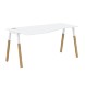 Стол FCT 1567(L) Белый Премиум/Белый-Бук 1580х900(670)х733 FORTA оптом