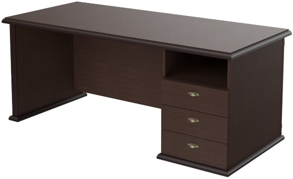 Стол руководителя однотумбовый RDT 188(R) Венге Магия 1800х800х750 оптом