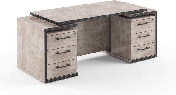 Стол 2-х тумбовый TDT 197 дуб Каньон 1900х750х750 оптом