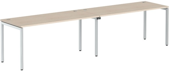 Стол 2-х местный XWST 3270 Бук Тиара/Алюминий 2800х700х750 оптом