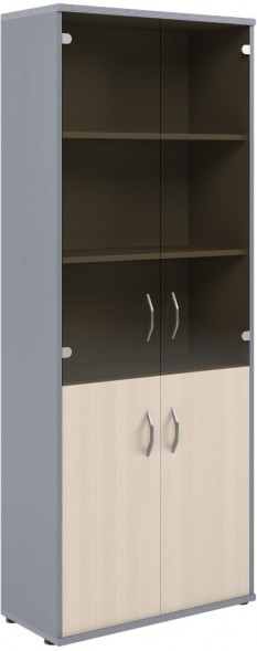 Шкаф комбинированный СТ-1.2 Клен/Металлик 770*365*1975 IMAGO оптом