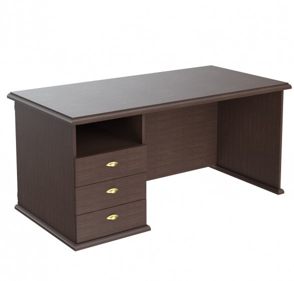 Стол руководителя однотумбовый RDT 168(L) Венге Магия 1600х800х750 оптом