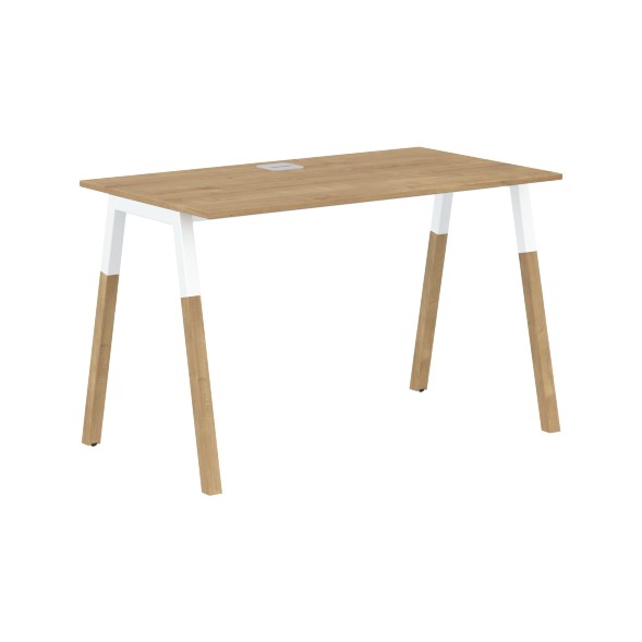 Стол FST 1167 Белый премиум/Белый-Бук 1180х670х733 FORTA оптом