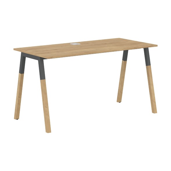 Стол FST 1367 Белый премиум/Белый-Бук 1380х670х733 FORTA оптом