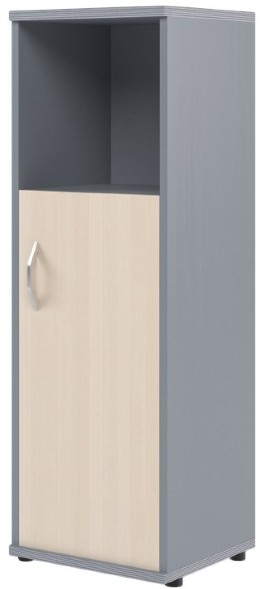 Шкаф колонка с глухой малой дверью СУ-2.1(R) Клен/Металлик 406*365*1200 оптом