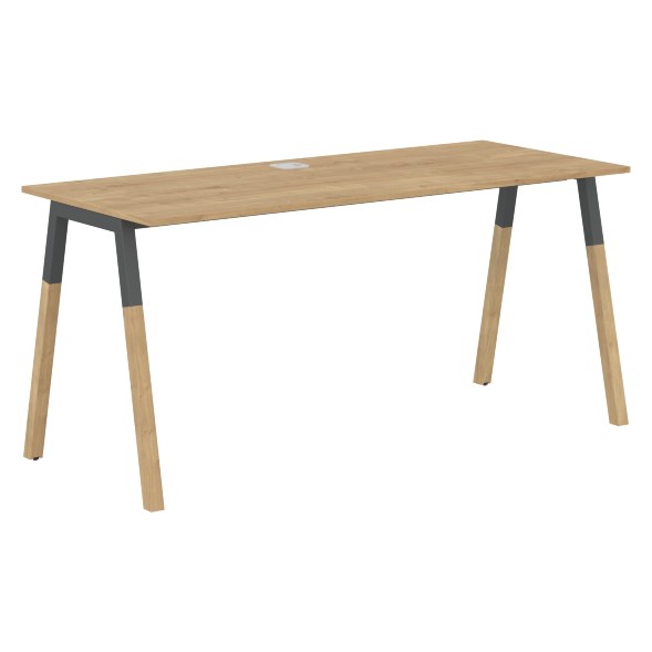 Стол FST 1567 Белый премиум/Белый-Бук 1580х670х733 FORTA оптом