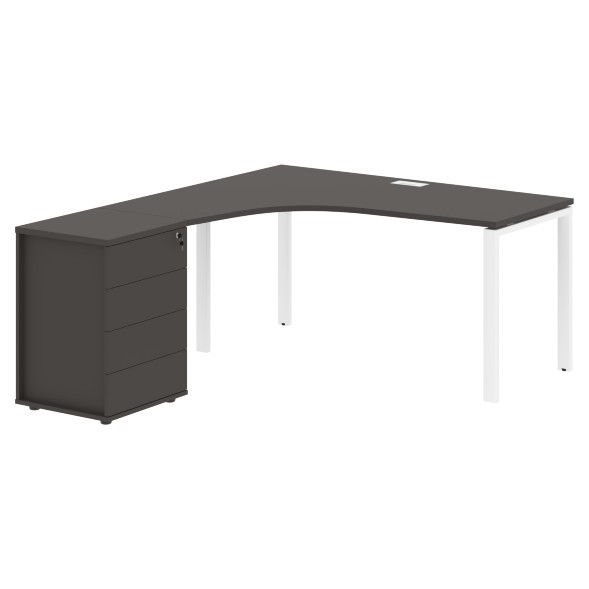 Стол эргономичный с тумбой EUCET 1518(L) 1560х1880х750 EDIS оптом