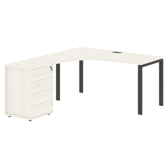 Стол эргономичный с тумбой EUCET 1518(L) 1560х1880х750 EDIS оптом