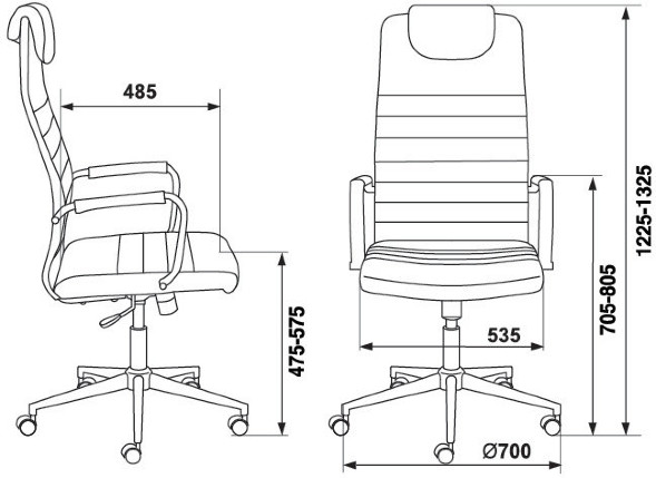Кресло руководителя Бюрократ KB-9ECO/бежевый оптом