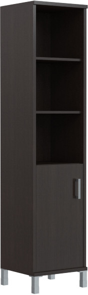 Шкаф-колонка высокая с глухой малой дверью B 431.2(L) Венге Магия 475х450х2054 оптом
