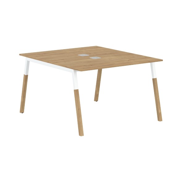 Стол FWST 1113 Белый премиум/Белый-Бук 1180х1370х733 FORTA оптом