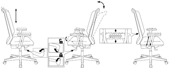 Кресло Бюрократ MC-W611N  оптом
