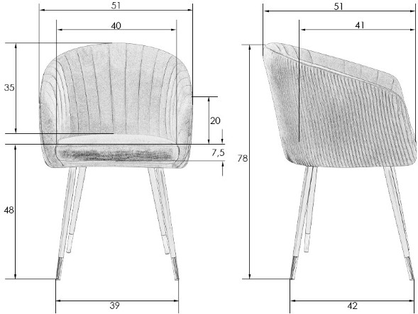 Стул обеденный MARY оптом