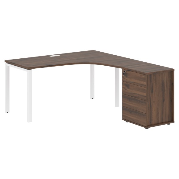 Стол эргономичный с тумбой EUCET 1518(R) 1560х1880х750 EDIS оптом